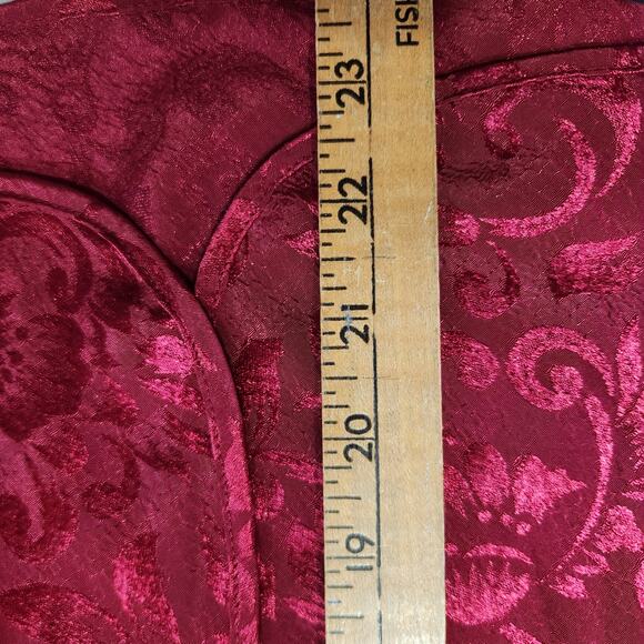 Victoria's Secret Satin Maxi Slip Dress S Red Romantic Lace Valentine Holiday - Picture 14 of 16